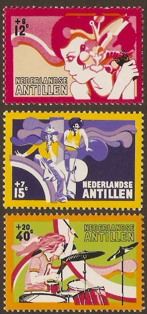 Netherlands Antilles 1974 Culture & Social Funds Set. SG586-SG58