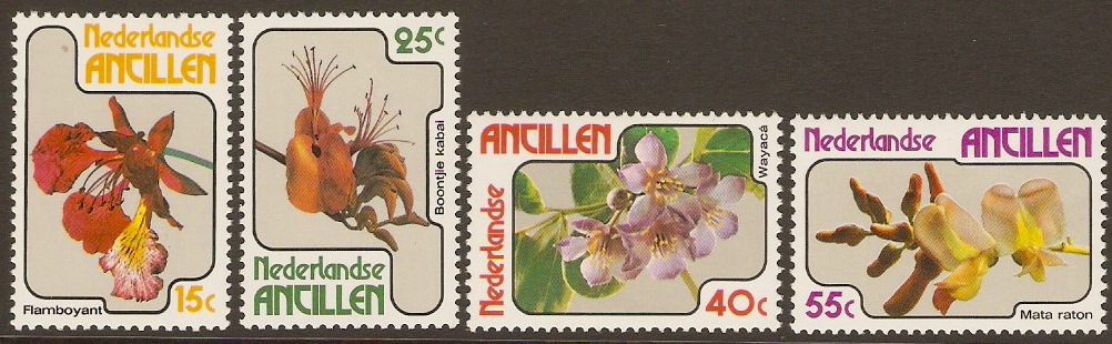 Netherlands Antilles 1978 Flowers Set. SG664-SG667.
