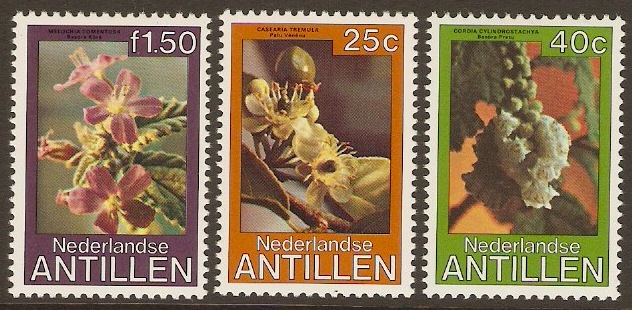 Netherlands Antilles 1979 Flowers Set. SG702-SG704.