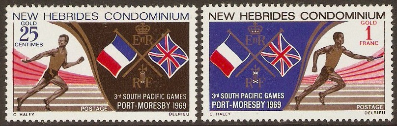 New Hebrides 1969 South Pacific Games Set. SG136-SG137.