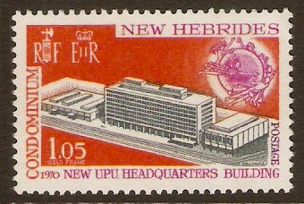 New Hebrides 1970 UPU HQ Building Inauguration. SG141.