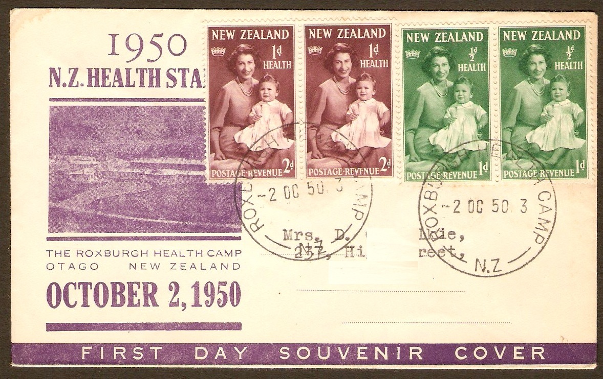 New Zealand 1950 Health Stamps on Souvenir Cover.
