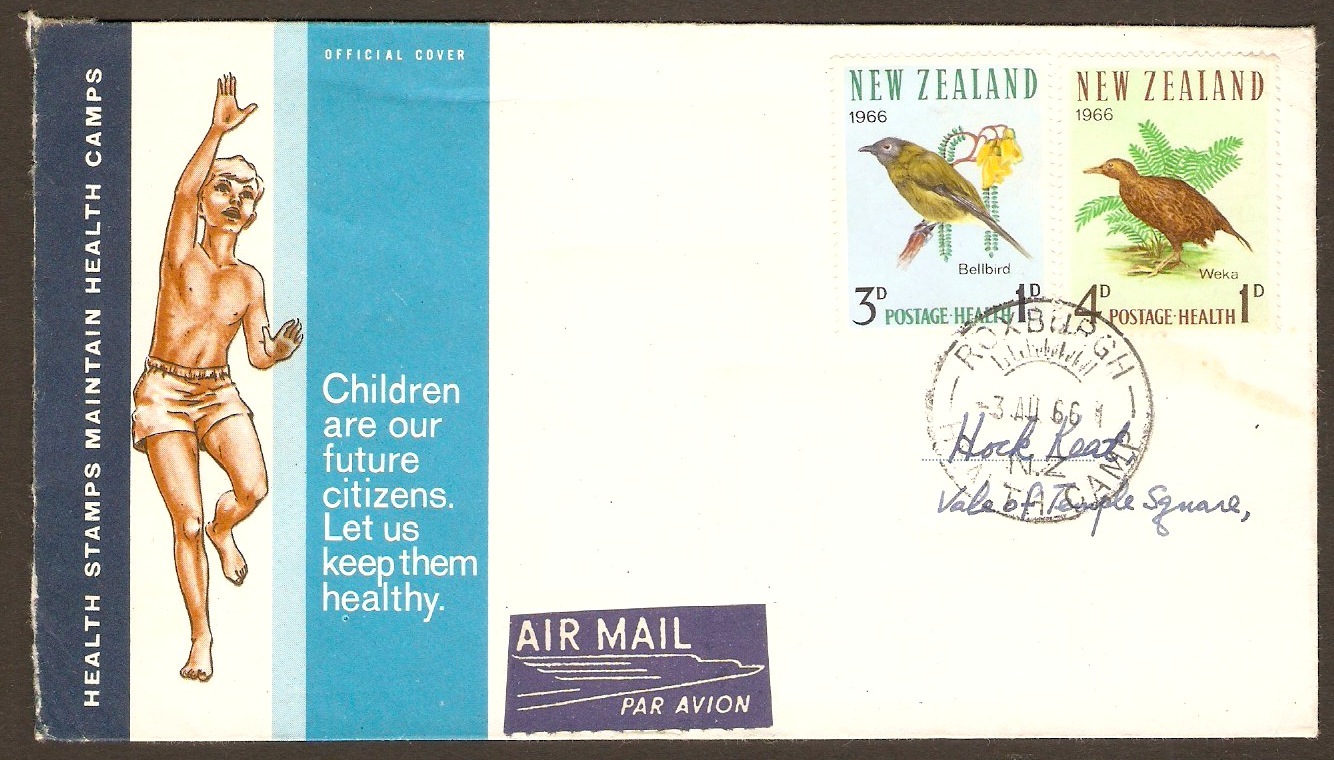 New Zealand 1966 Health Stamps on Souvenir Cover.