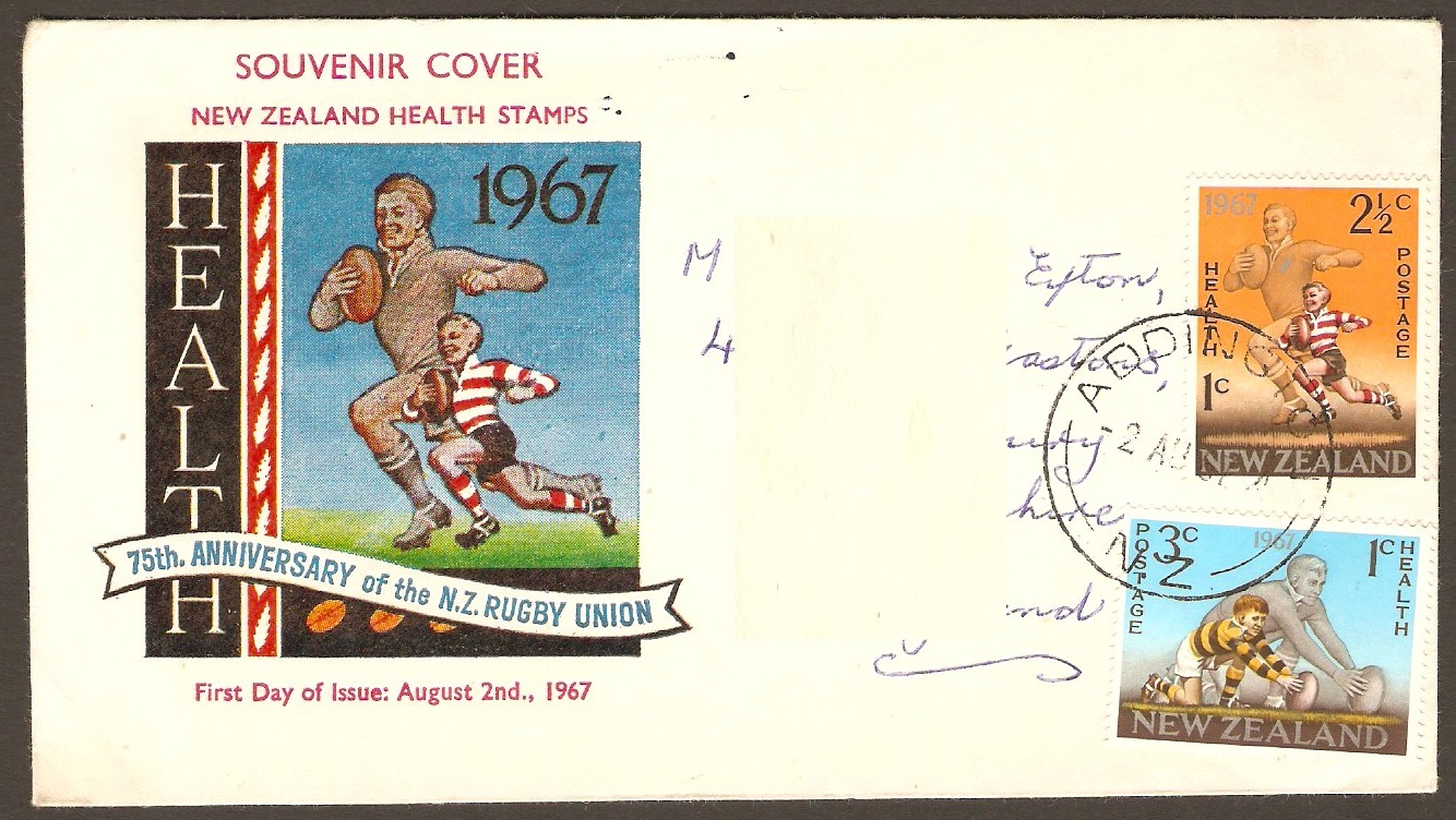 New Zealand 1967 Health Stamps on Souvenir Cover.