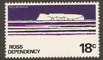 Ross Dependency 1972 18c Black, violet and light violet. SG14a.