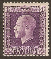 New Zealand 1915 4d Bright violet. SG422.