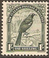 New Zealand 1935 1s Deep green. SG567.
