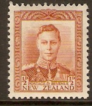 New Zealand 1938 d Orange-brown. SG604.