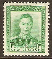 New Zealand 1938 1d Green. SG606.