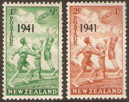 New Zealand 1941 Health Stamps Set. SG632-SG633.