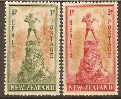 New Zealand 1945 Health Stamps. SG665-SG666.