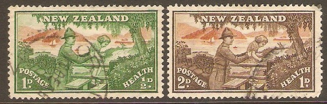 New Zealand 1946 Health Stamps. SG678-SG679.