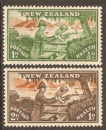 New Zealand 1946 Health Stamps Set. SG678-SG679.