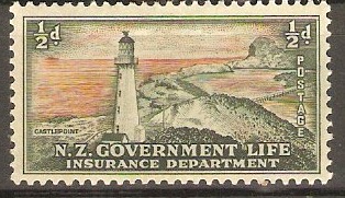 New Zealand 1947 d Life Insurance Stamp. SGL42.