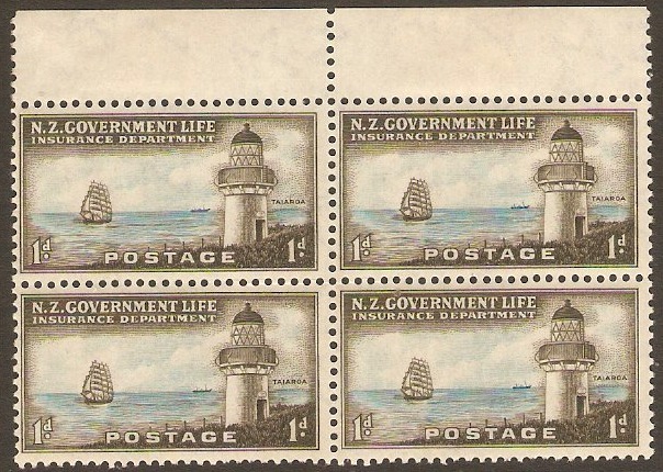 New Zealand 1947 1d Life Insurance Stamp. SGL43.