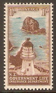 New Zealand 1947 1s Life Insurance Stamp. SGL49.