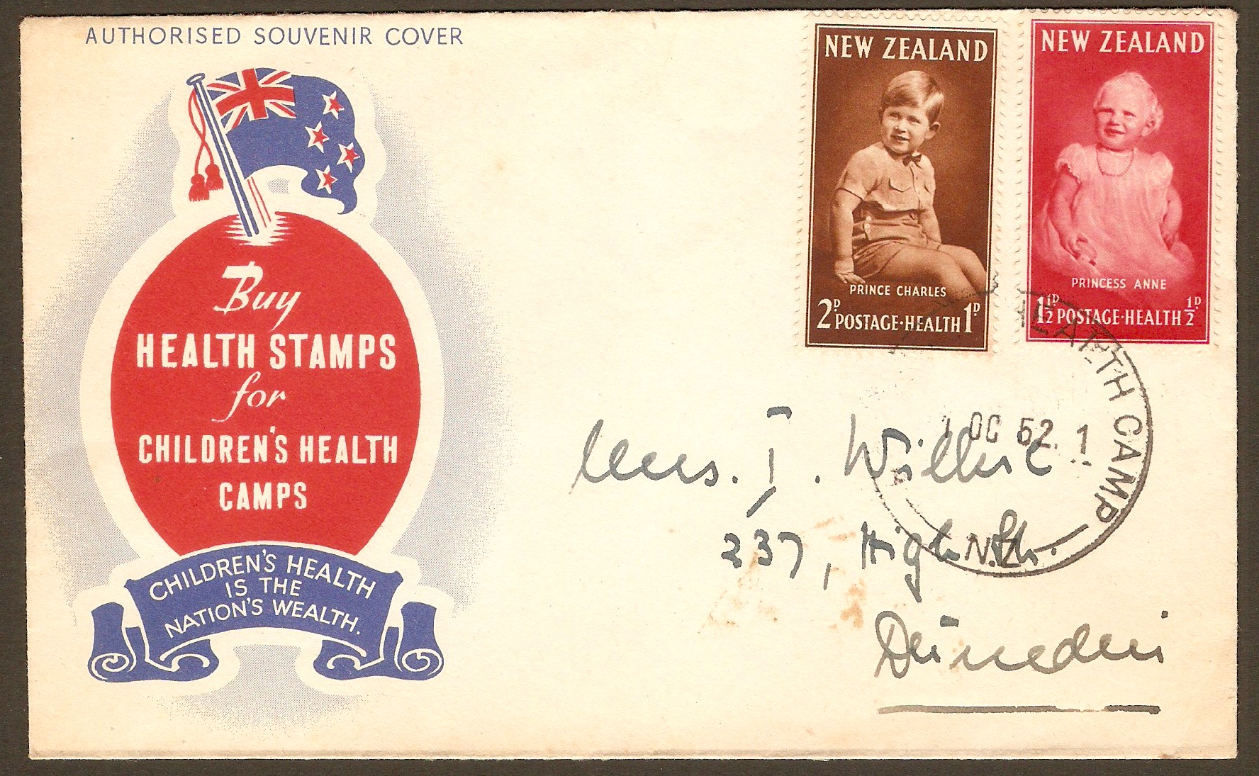 New Zealand 1952 Health Stamps set - Souvenir Cover