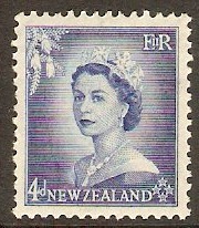 New Zealand 1953 4d Blue. SG728.