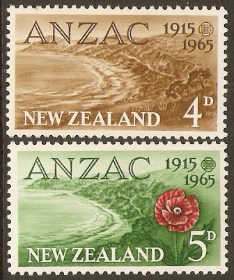 New Zealand 1965 Gallipoli Anniversary Set. SG826-SG827.