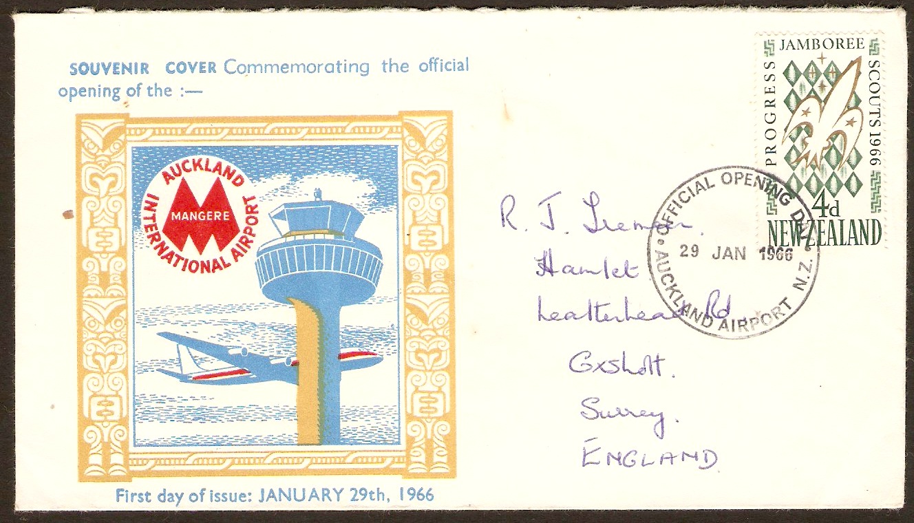 New Zealand 1966 Auckland Airport Opening Souvenir Cover.