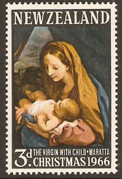 New Zealand 1966 3d Christmas Stamp. SG842.