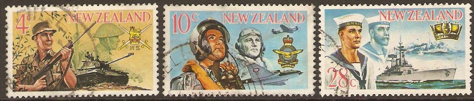 New Zealand 1968 Armed Forces Set. SG884-SG886.