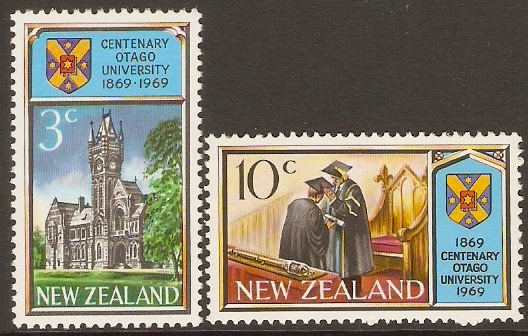 New Zealand 1969 Otago University Set. SG897-SG898.