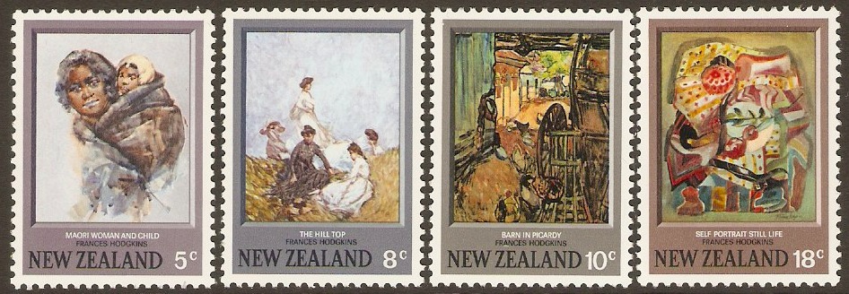 New Zealand 1973 Hodgkins Paintings Set. SG1027-SG1030.