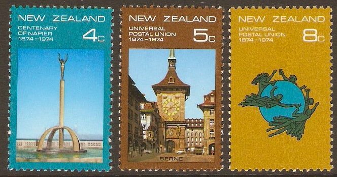 New Zealand 1974 Napier and UPU Anniversary Set. SG1047-SG1049.