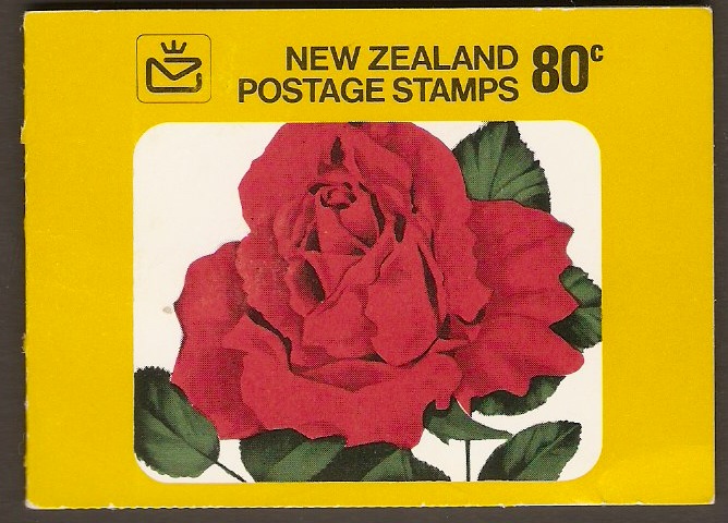 New Zealand 1975 6c Garden Roses Stamp Booklet.