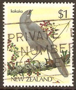 New Zealand 1982 $1 Native Birds Series. SG1292.