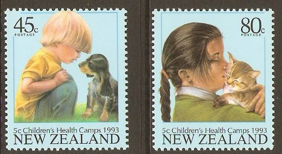 New Zealand 1993 Health Stamps Set. SG1741-SG1742.