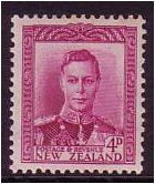 New Zealand 1947 4d. Bright Purple. SG681.