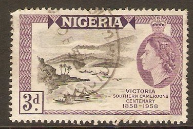 Nigeria 1958 3d Victoria Centenary. SG82.