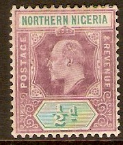 Northern Nigeria 1902 d Dull purple and green. SG10.