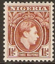 Nigeria 1938 1d Brown. SG51.
