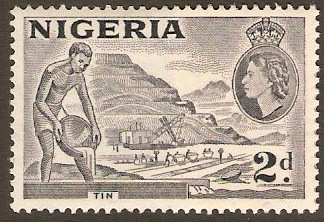Nigeria 1953 2d Slate-violet (Type A). SG72c.