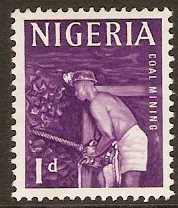 Nigeria 1961 1d Reddish violet. SG90.