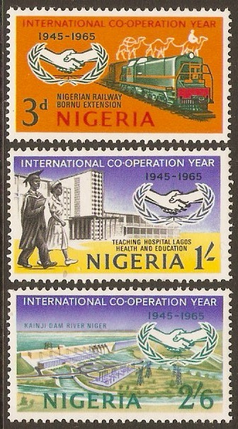 Nigeria 1965 Int. Cooperation Year Set. SG166-SG168.