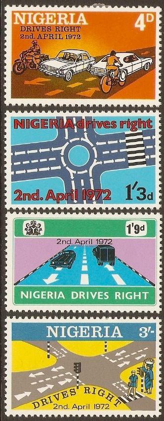 Nigeria 1972 Driving on Right Set. SG273-SG276.