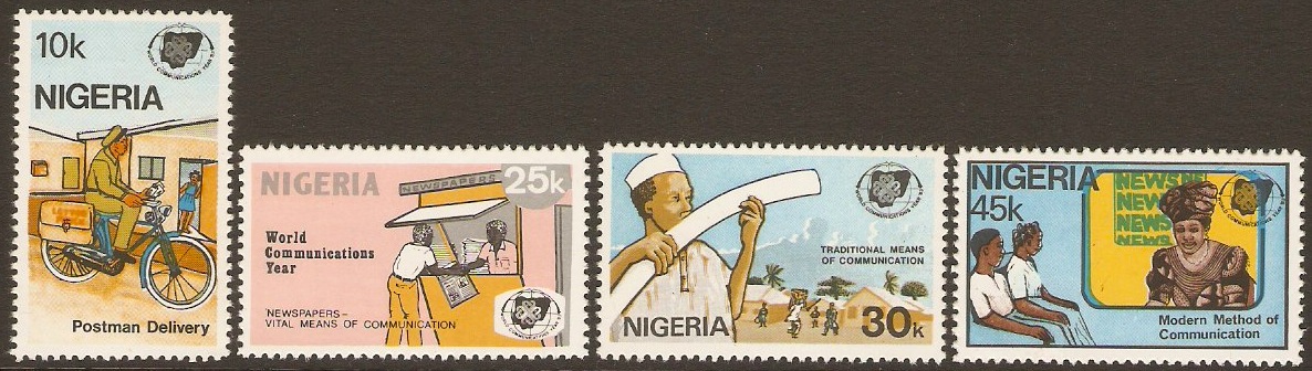 Nigeria 1983 Communications Year Set. SG455-SG458.