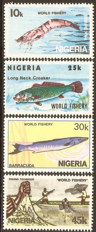 Nigeria 1983 Fishery Resources Set. SG459-SG462.