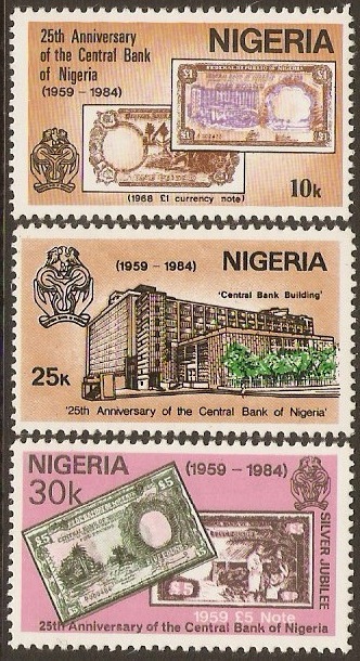 Nigeria 1984 Bank Anniversary Set. SG473-SG475.