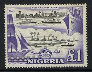 Nigeria 1953 1 Black and Violet. SG80.