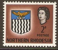 Northern Rhodesia 1963 2d Brown. SG77.