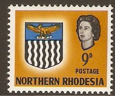 Northern Rhodesia 1963 9d Yellow-brown. SG81.