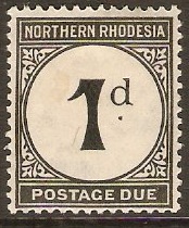 Northern Rhodesia 1929 1d grey-black. SGD1.