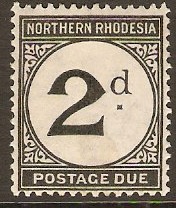 Northern Rhodesia 1929 2d grey-black. SGD2.