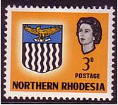 Northern Rhodesia 1963 3d Yellow. SG78.