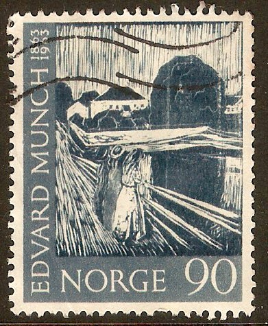 Norway 1963 90o Edvard Munch series. SG563.